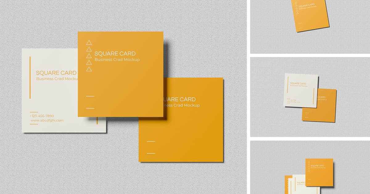 方形名片样机