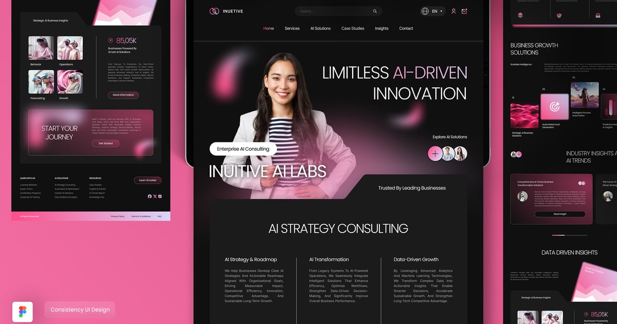 人工智能商业顾问着陆页