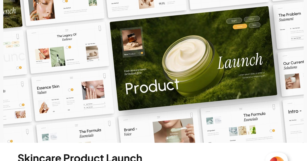 护肤品产品发布会PPT