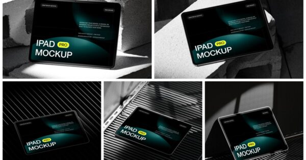 工业平板电脑模型，采用粗犷主义混凝土材质