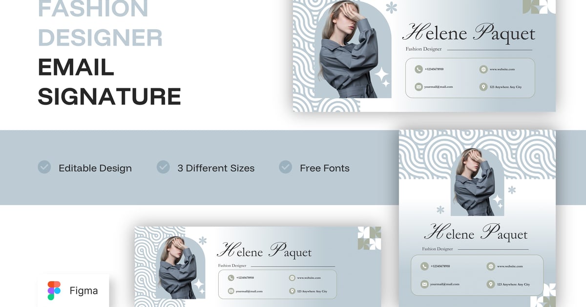 时装设计师电子邮件签名