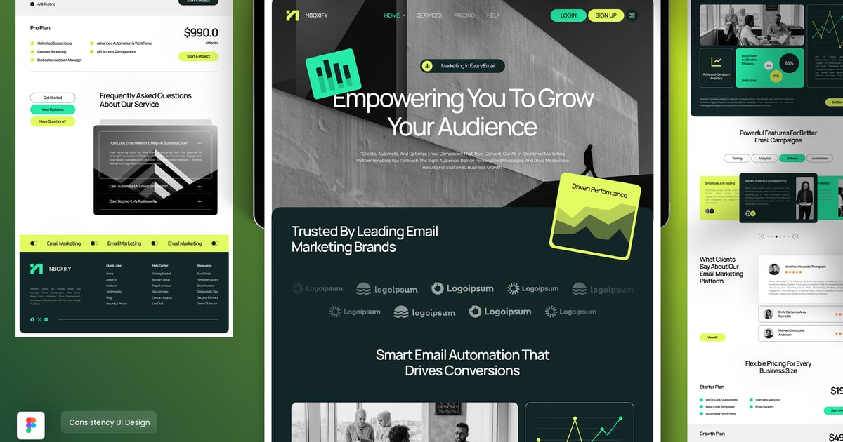 电子邮件营销着陆页