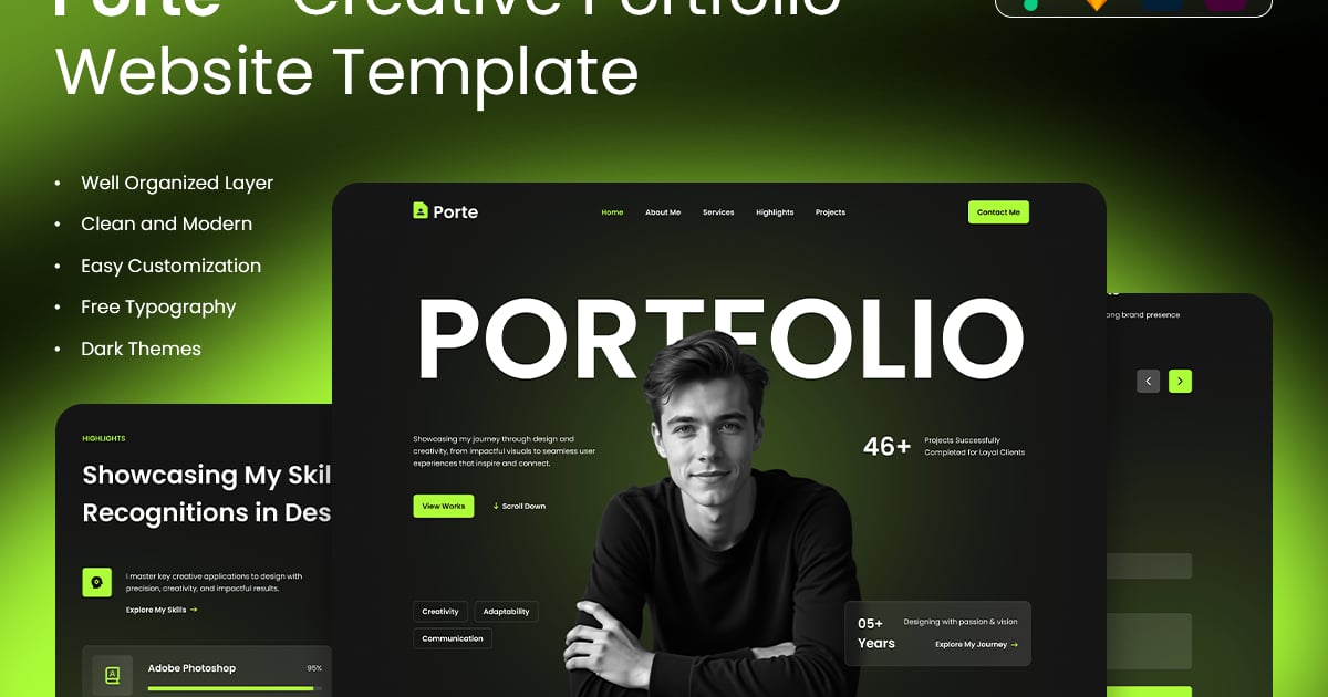 Porte – 创意作品集网站模板