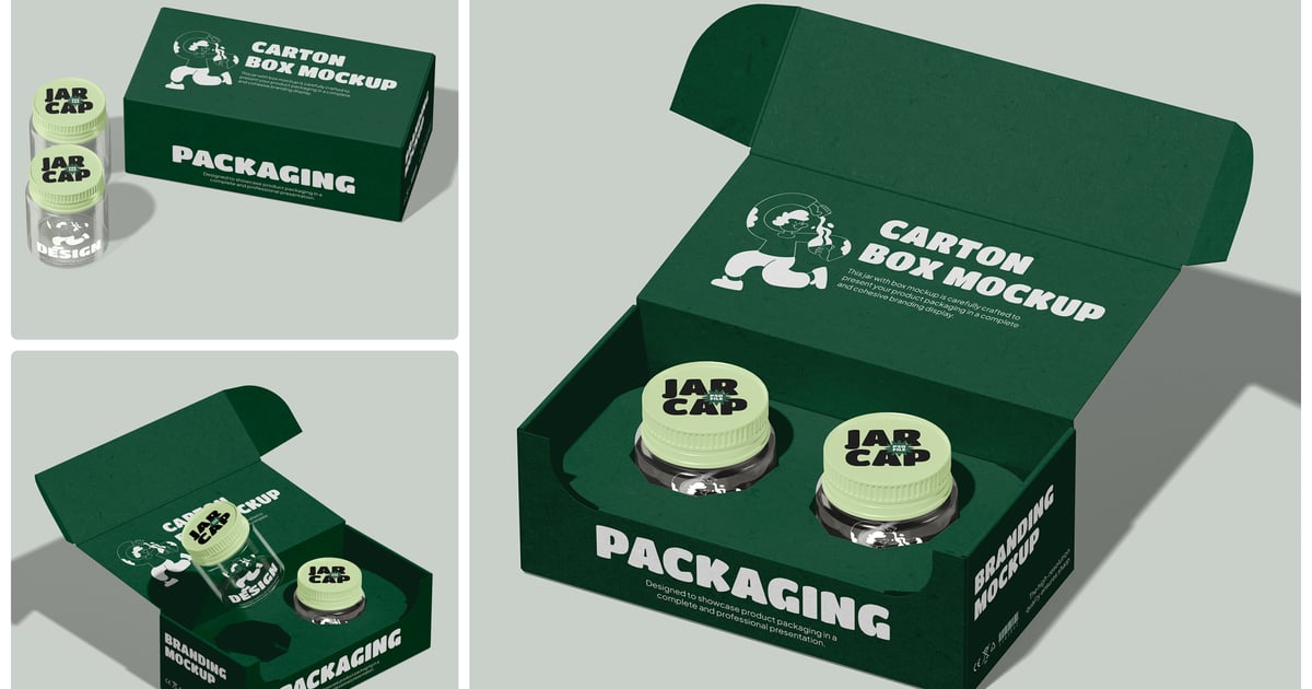 带盒子的罐子模型