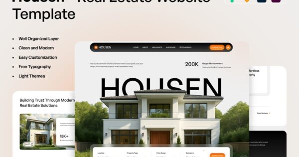 Housen – 房地产网站模板