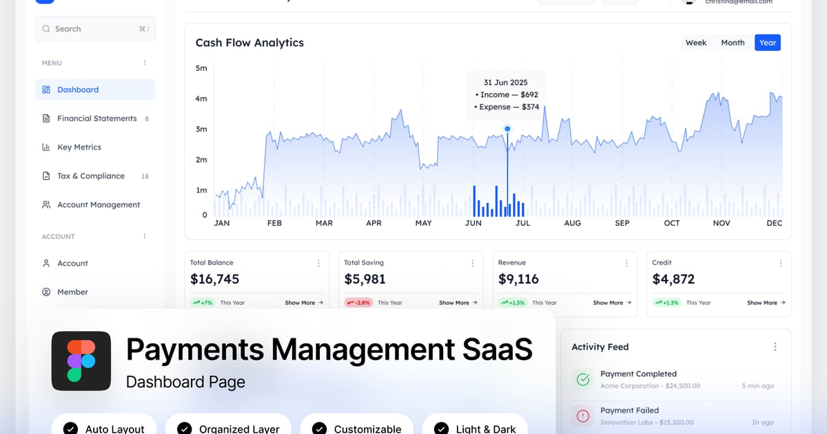 支付管理 SaaS 控制面板
