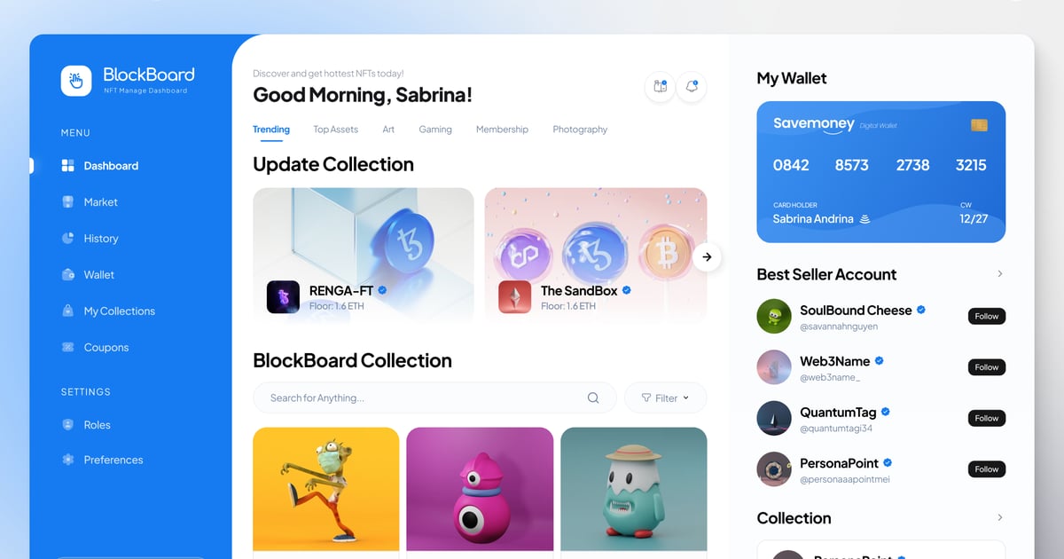 BlockBoard – NFT 市场管理后台