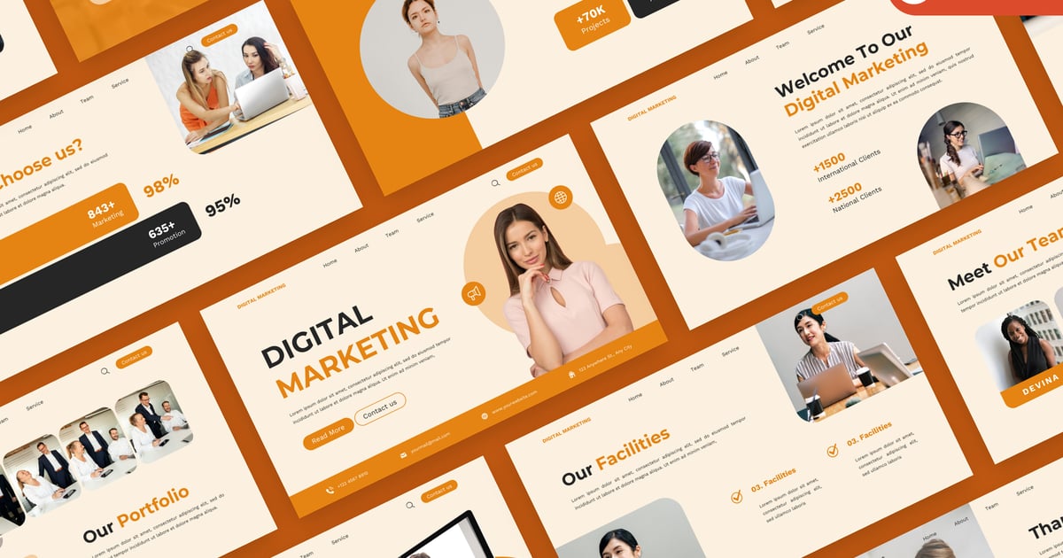 数字营销 PowerPoint 模板