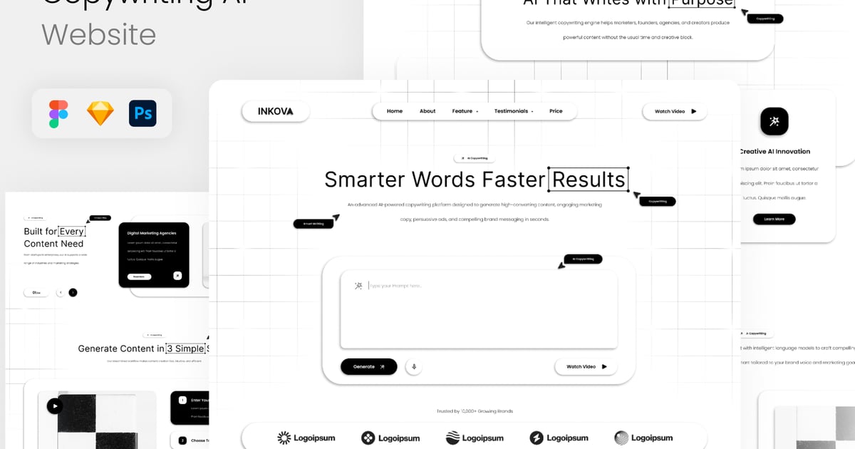 Inkova – 人工智能文案网站