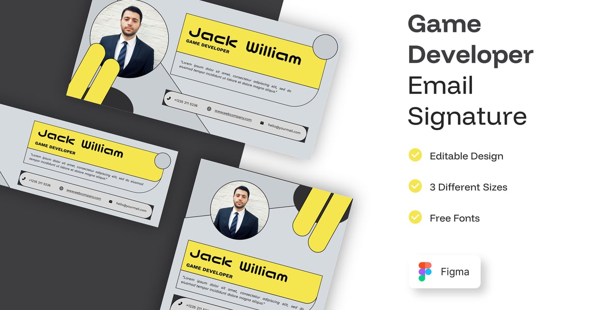 游戏开发者电子邮件签名