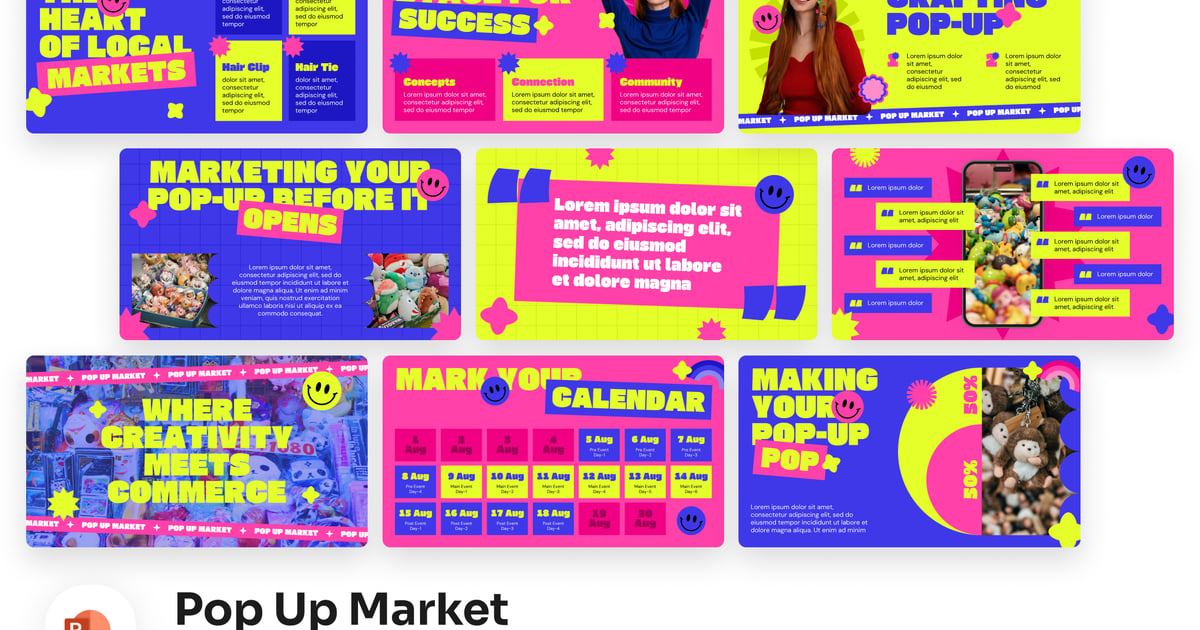 弹出式市场 PowerPoint