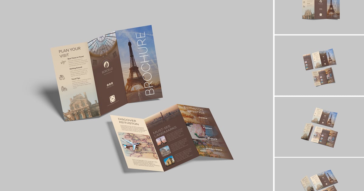 三折页宣传册样机