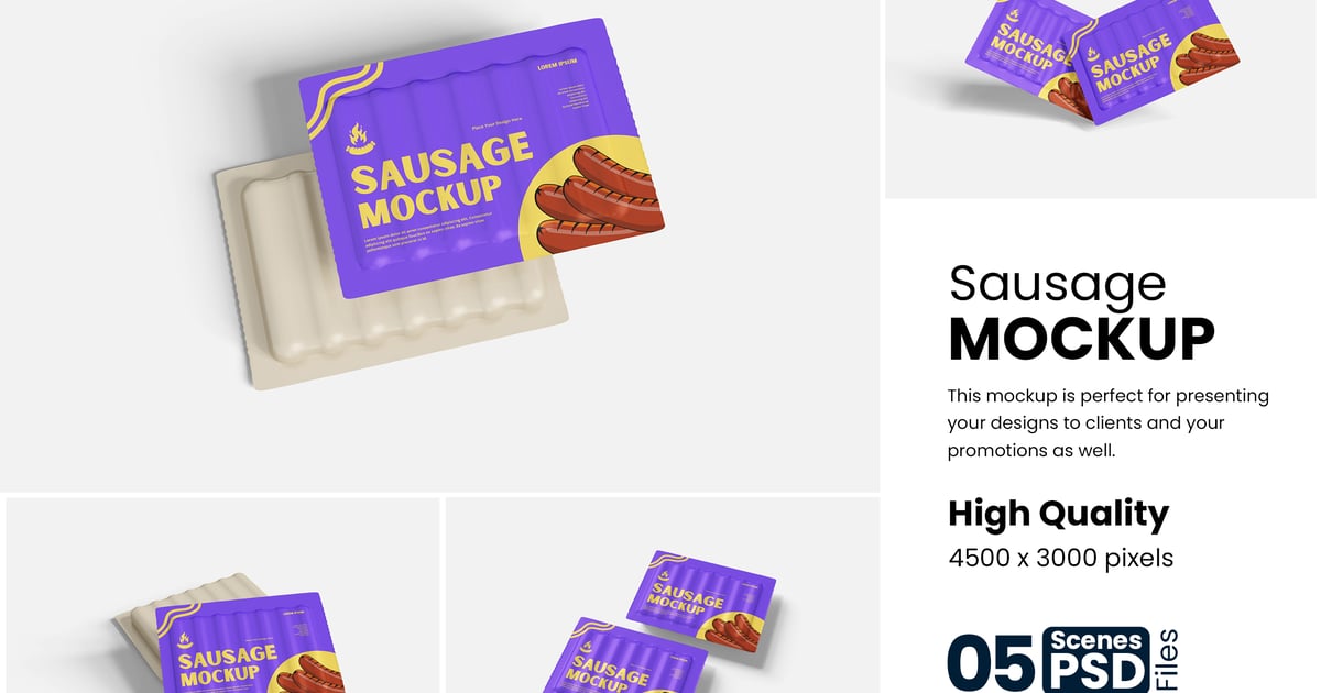 高质量香肠模型