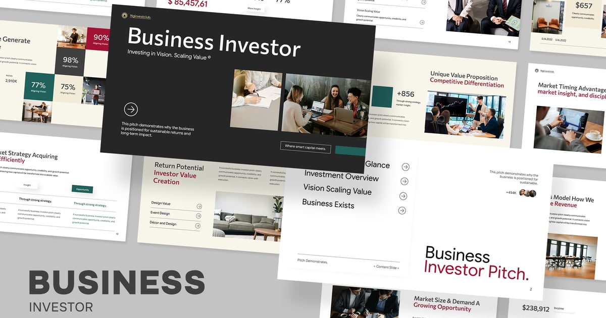 商业投资者谷歌幻灯片