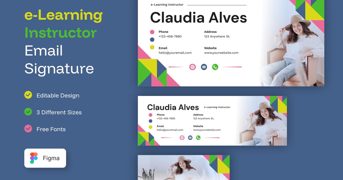 电子学习讲师电子邮件签名