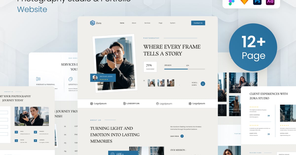 Zora – 摄影工作室及作品集网站