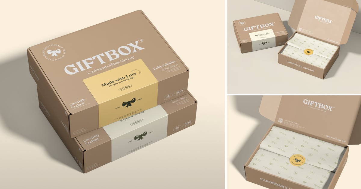 纸板礼品盒包装模型