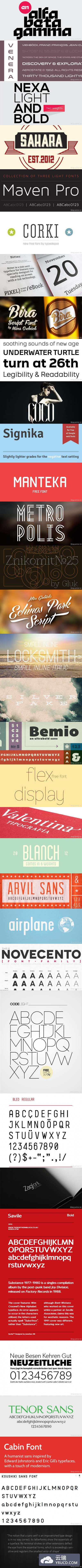 [转]35套值得拥有的最新时尚字体下载