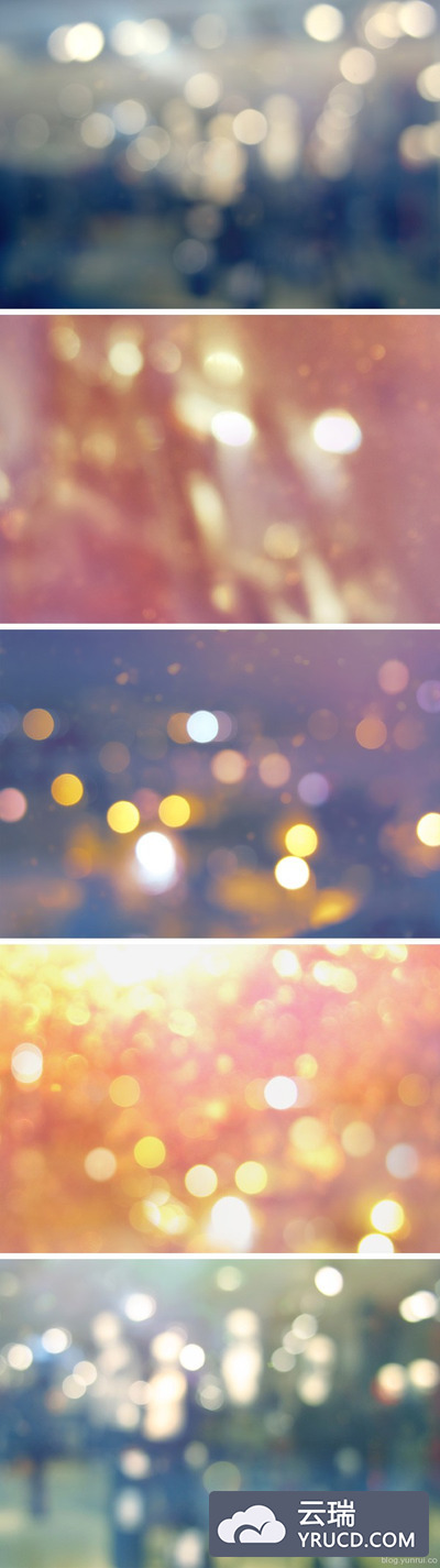 5个散景素材背图片免费下载