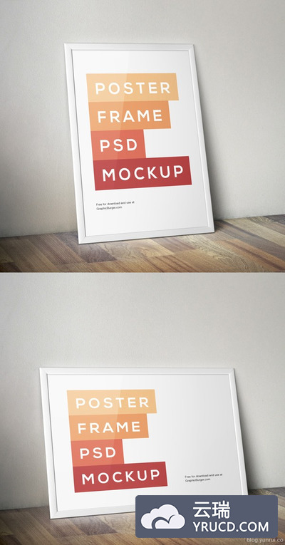 框架海报展示PSD模型下载