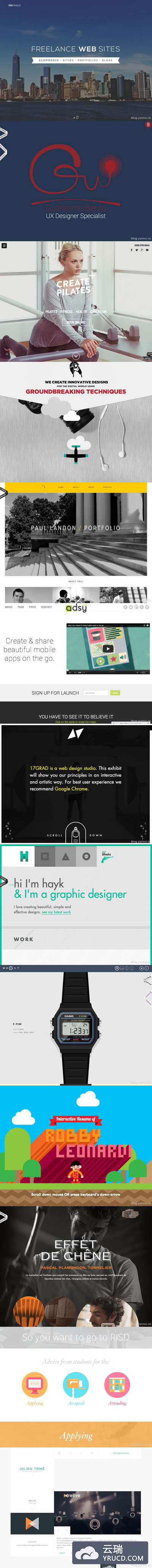 13个鼓舞人心的单页面风格网站欣赏