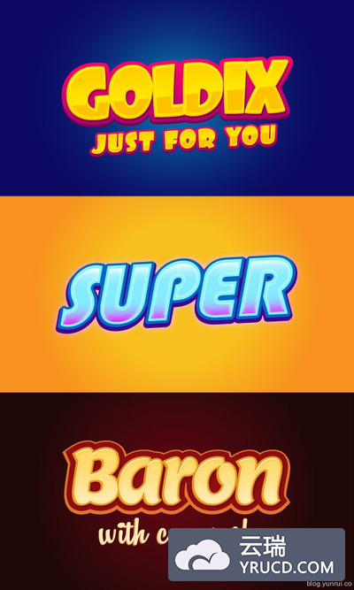 3套Illustrator图形字体特效样式for专题设计 