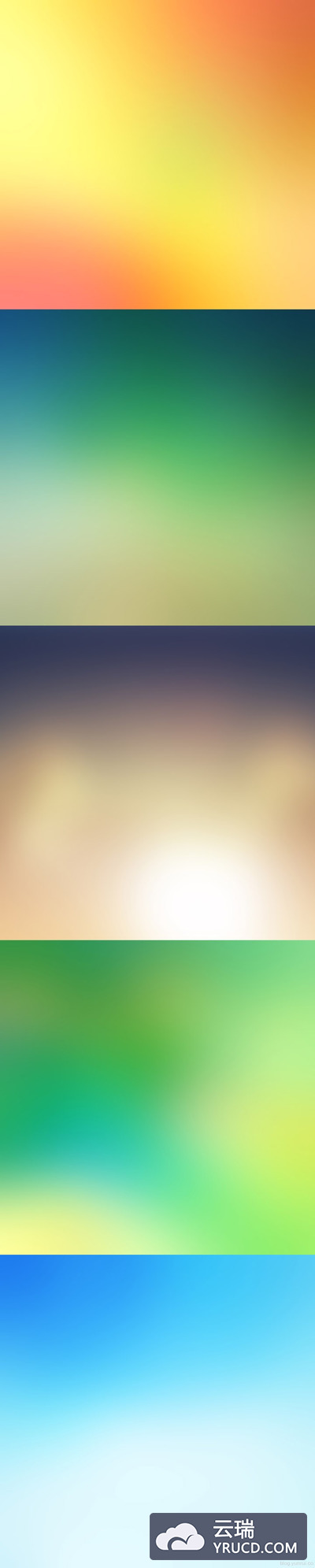免费好用多彩的模糊化渐变背景下载
