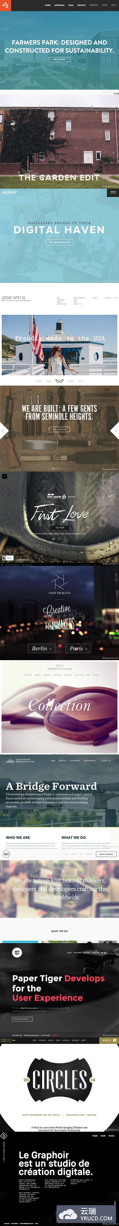 13个漂亮的白色字体在网页设计中的应用例子