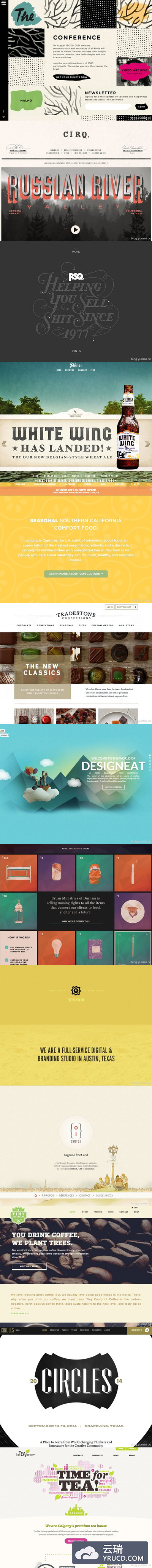 13个用纹理和图案设计的网页设计灵感