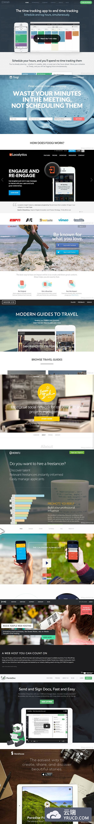 11令人难以置信的服务和应用程序网站设计灵感
