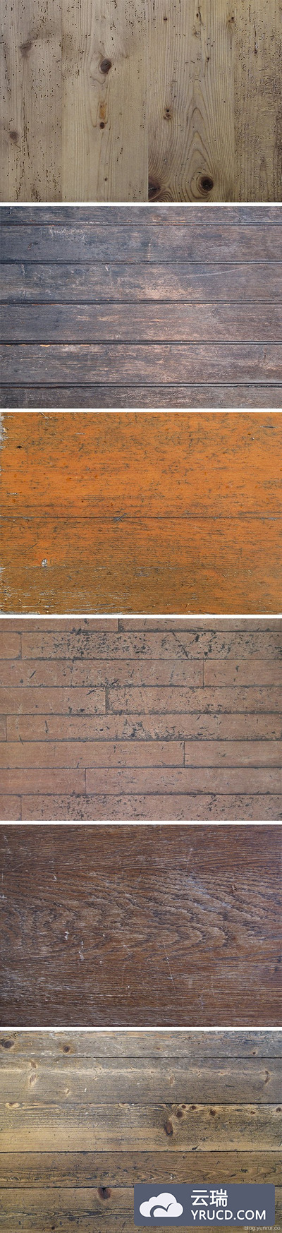 6个复古木质纹理素材