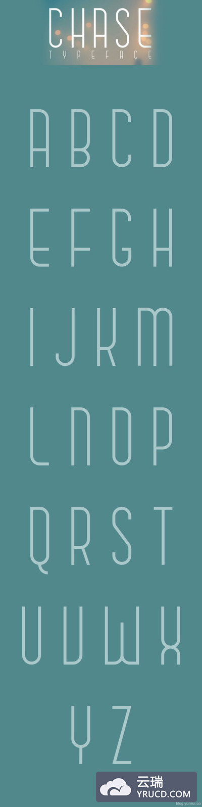 Chase时尚现代风的英文字体下载