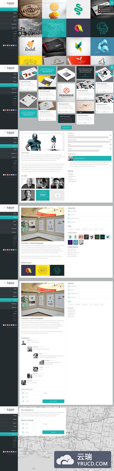kappe官网PSD模板下载