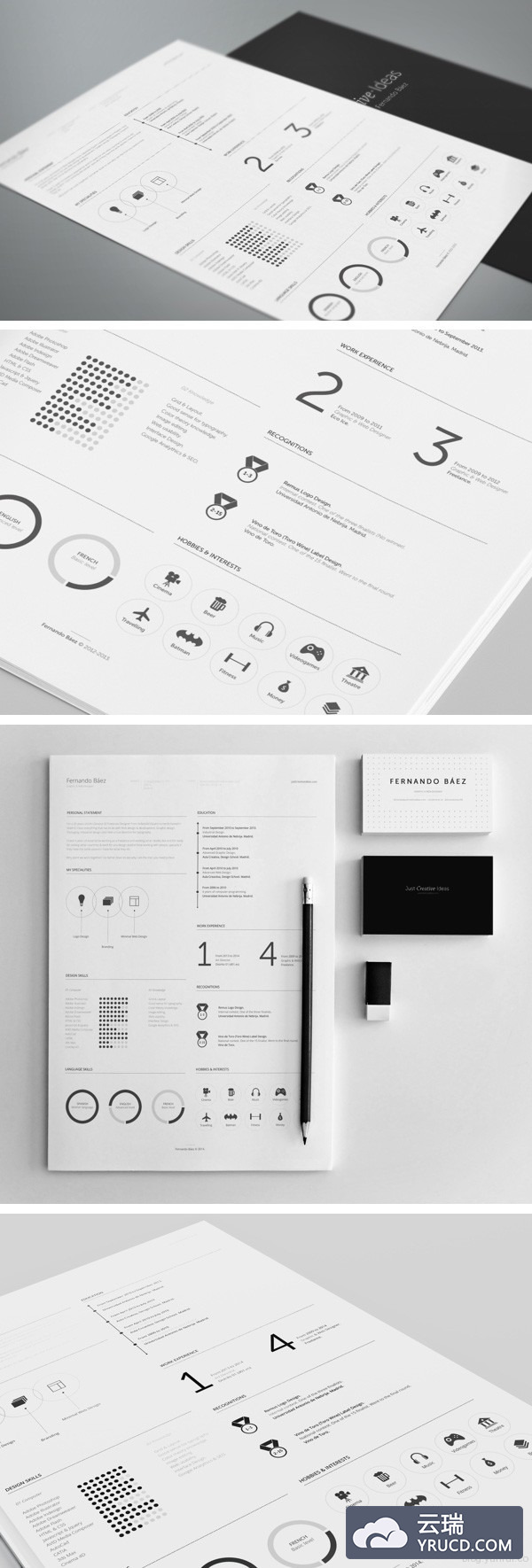 高端专业的个人简历纸质AI模板