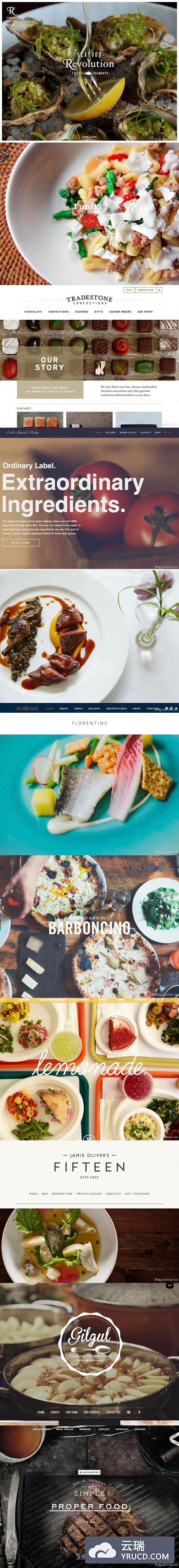 11个秀色可餐的餐厅和食品网站设计灵感