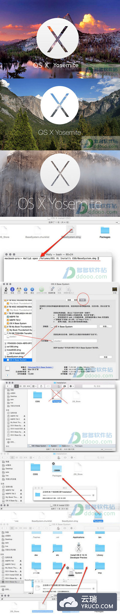 苹果系统mac os x Yosemite 10.10 安装包下载