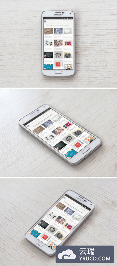 三星Galaxy S5手机PSD展示模型下载