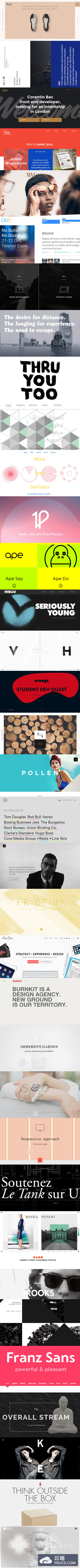 全新的35个干净的极简主义网站设计欣赏