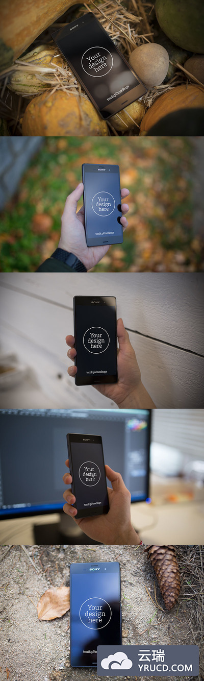 Sony Xperia Z3 多角度场景PSD展示模型下载