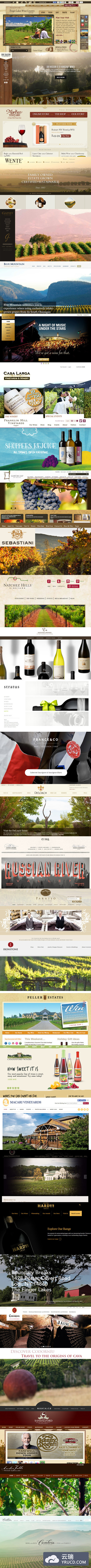 30个值得赞叹的葡萄酒厂和葡萄庄园网站设计欣赏