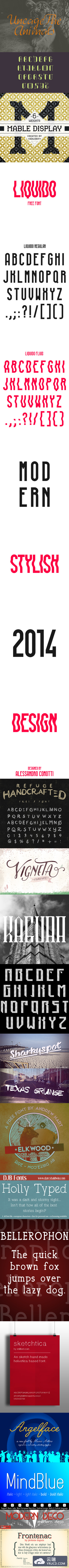 2015年1月整理的最新时尚设计字体下载