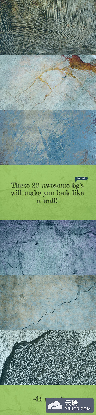 20个商用免费的石头与墙壁的背景纹理素材打包下载