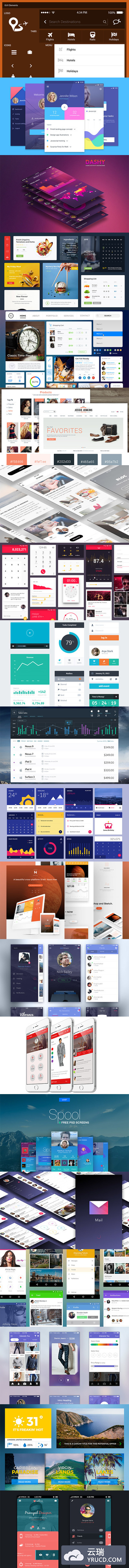 20 高质量的 网页&APP移动端界面UI Kits下载