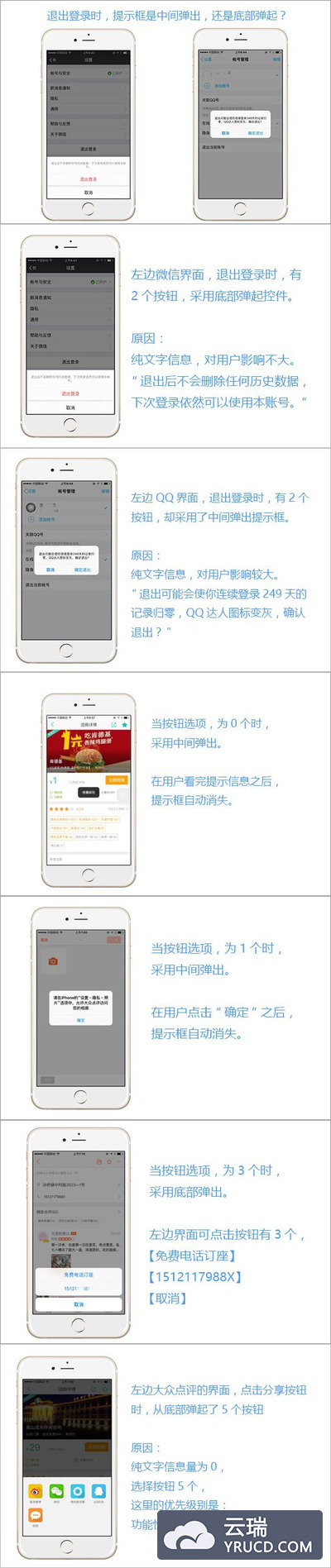 APP移动UI登录退出提示框该用什么形式设计？