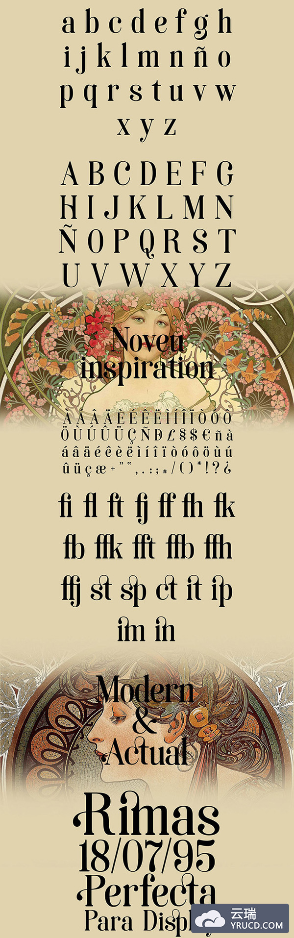 Soria Nouveau 衬线设计字体下载