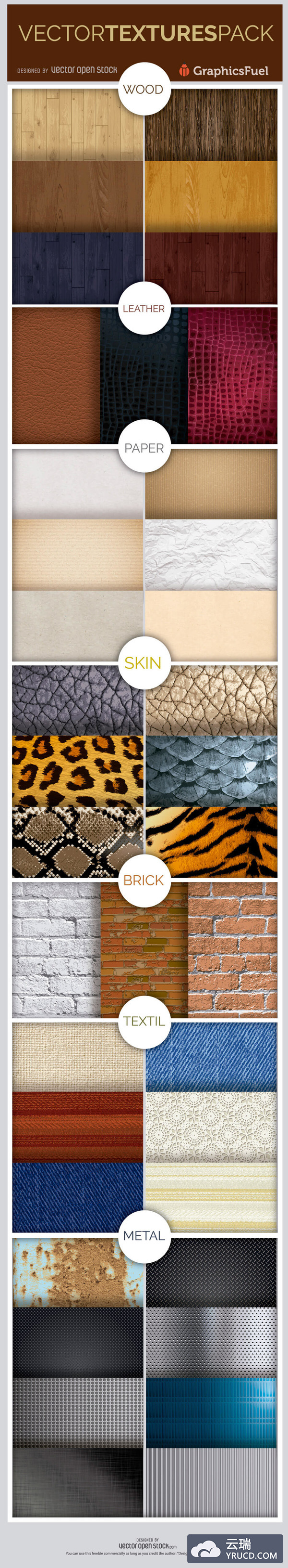 ［精华］多种矢量的背景纹理素材包下载