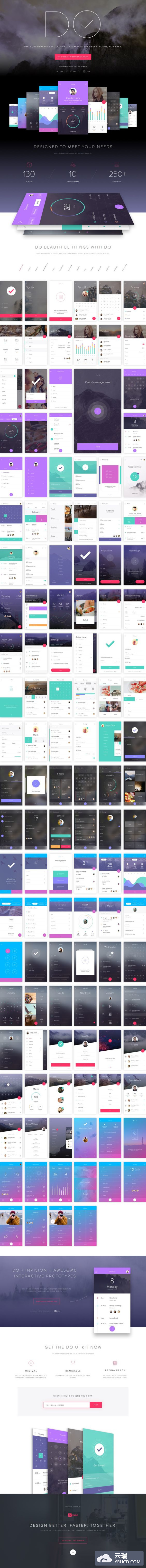 一套完美的 安卓风格的 App UI Kit ［sketch&PSD、1GB］