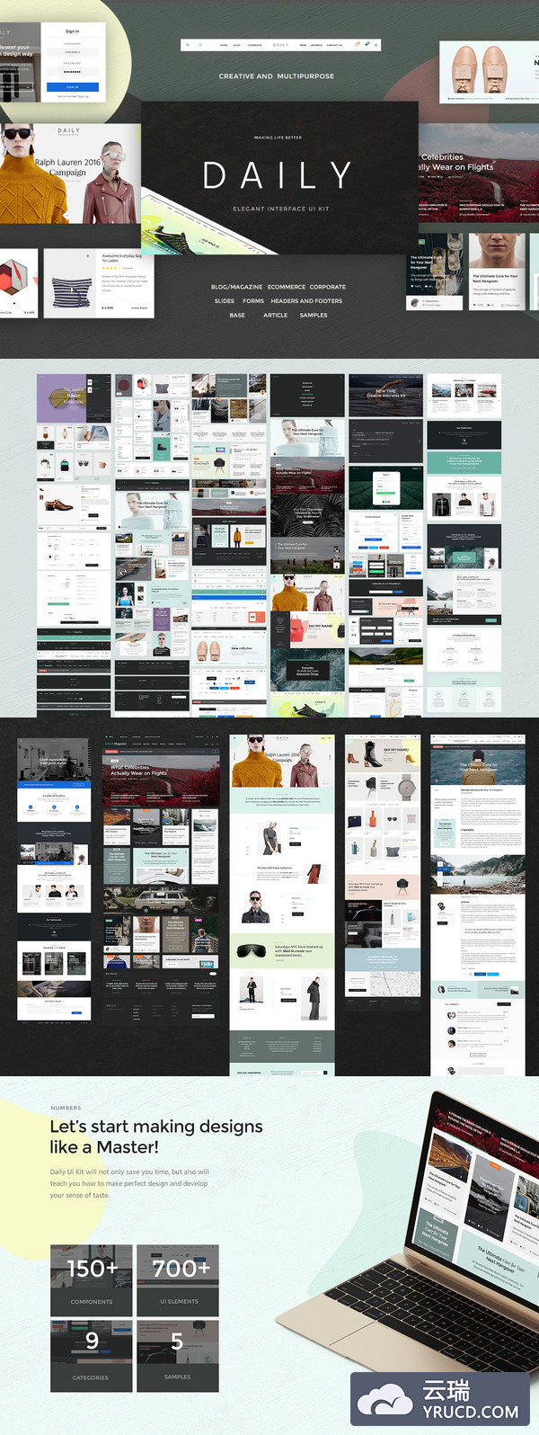 VIP资源：Bootstrap网页UI套装元素PSD打包下载