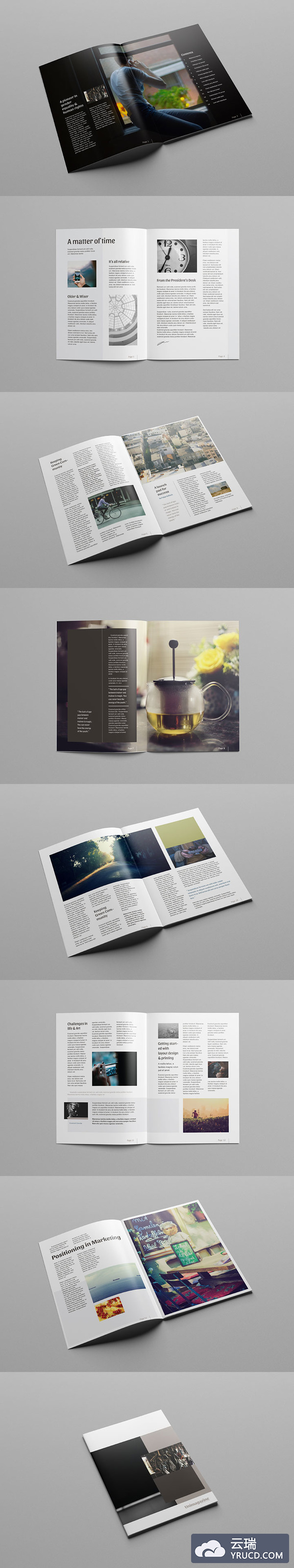 完美的杂志设计模版一套下载［ai］