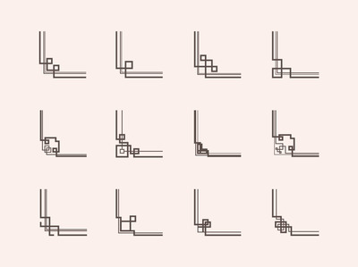 几何画框转角矢量素材[ai]